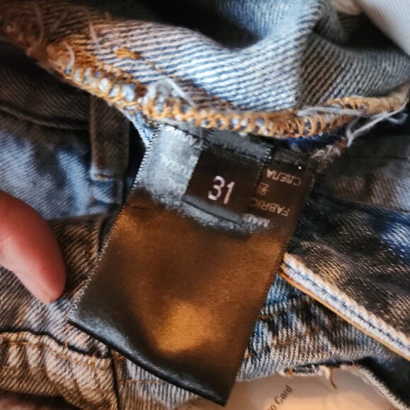 Vetements Garderobe Collection Wide Leg Baggy Jeans Distressed - Picture 9 of 12